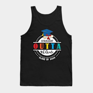 Straight Outta 4th Grade Class Of 2020 Happy Student Teacher Tank Top